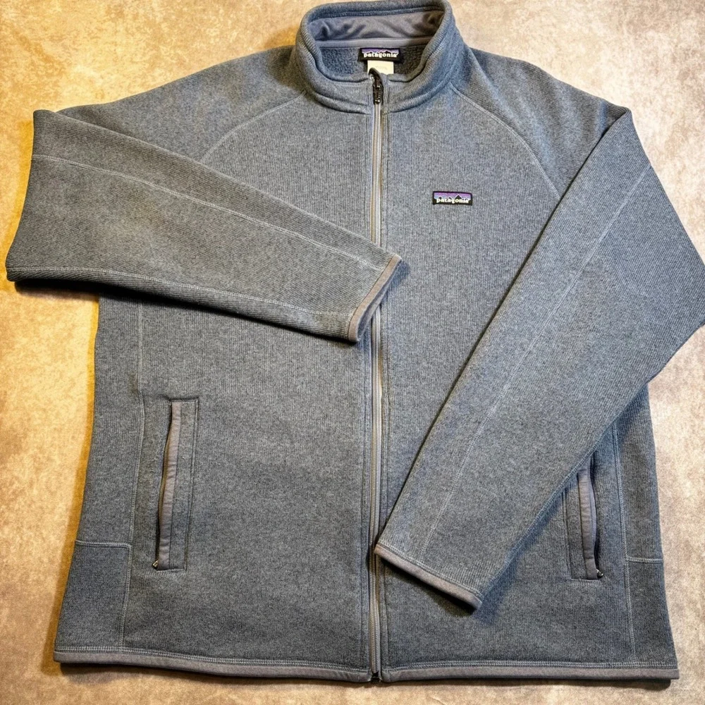 Patagonia Better Sweater Full Zip Fleece Jacket Mens XL Gray 25527 Heathered